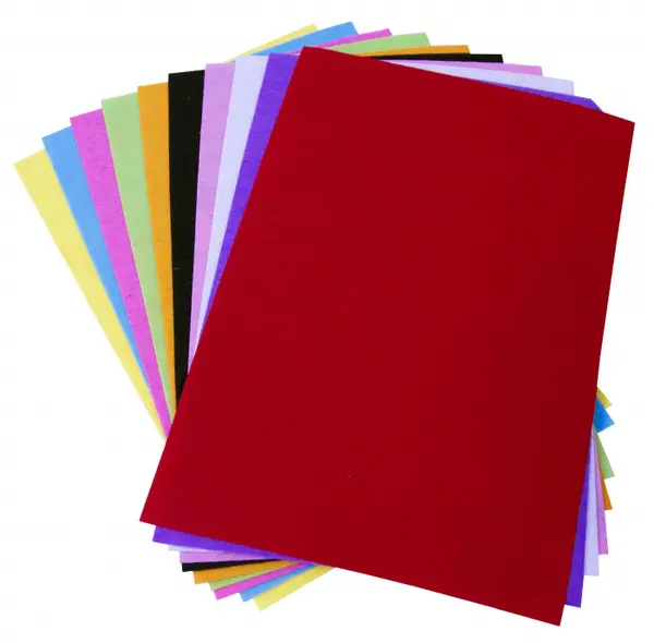 Set 10 coli colorate pentru activitati crafts,fetru,A3,1mm