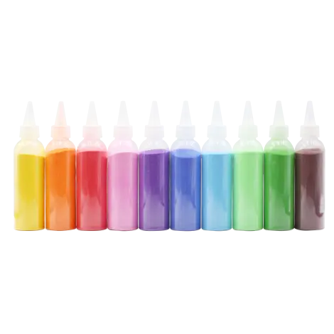 Set 10 culori nisip extrafin colorat pentru creatie, ideal gradinita si scoala