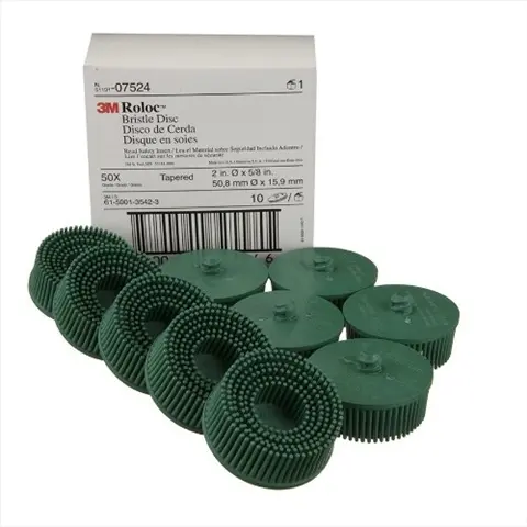 Set 10 discuri Roloc Bristle Verzi 50mm 3M