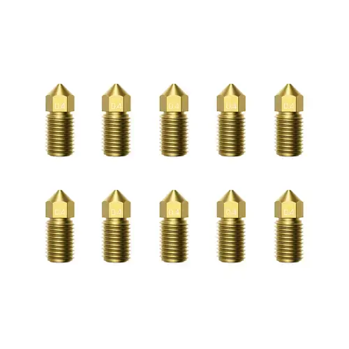 Set 10 Duze Extrudare pentru imprimanta 3D AnkerMake M5, Auriu 0.4mm
