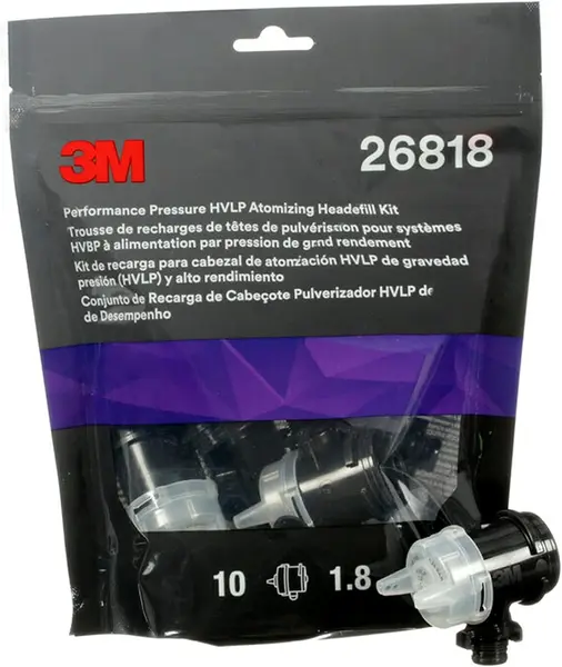 Set 10 duze gravitationale albe, 1.8mm, pentru pistolul de vopsit 3M Performance Spray Gun