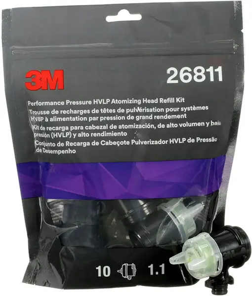Set 10 duze gravitationale galbene, 1.1mm, pentru pistolul de vopsit 3M Performance Spray Gun