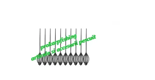 set 10 momitoare vopsite plastiafiate 50g cu autointepare si tija lunga
