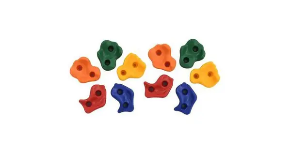 Set 10 pietre de catarare alpinism, multicolore pentru spatiile de joaca