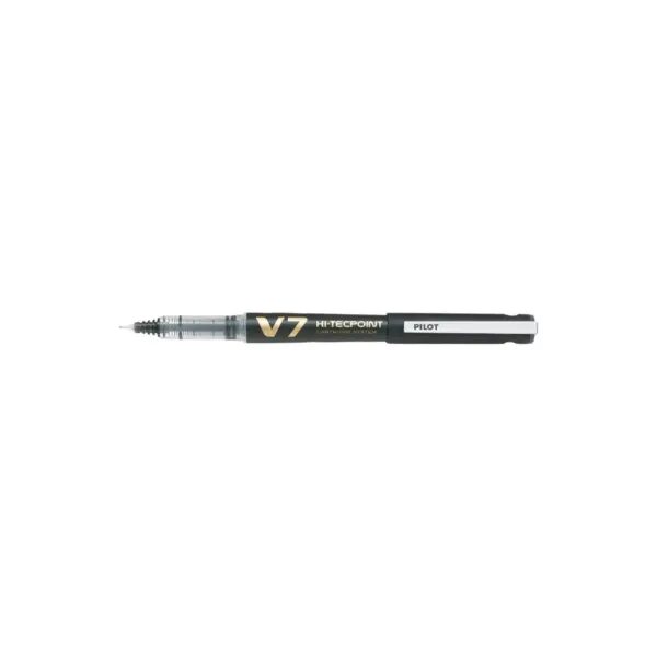 Set 10 rollere cu cerneala Pilot V7 Hi-Tecpoint diverse culori 0.7 mm cu capac Set 10 rollere cu cerneala Pilot V7 Hi-Tecpoint diverse culori 0.7 mm cu capac negru