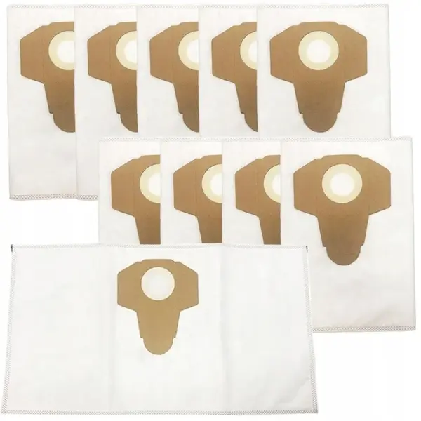 Set 10 Saci Textili NewEvo , Pentru Aspiratoare Parkside PNTS PWD PWS