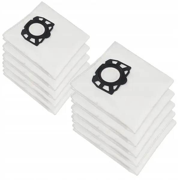 Set 10 saci textili premium, NewEvo , pentru aspiratoare Karcher seria, WD4 WD5 WD6 KWD6 SE5 SE 5.100 SE 6.100
