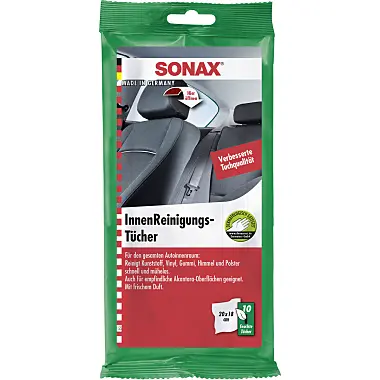 Set 10 servetele umede universale pentru interior, SONAX