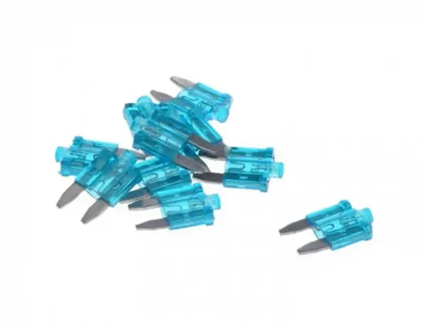 Set 10 sigurante mini 15A, cu led