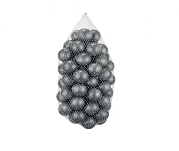 Set 100 bile din plastic PlayCity diametru 6 cm Grey