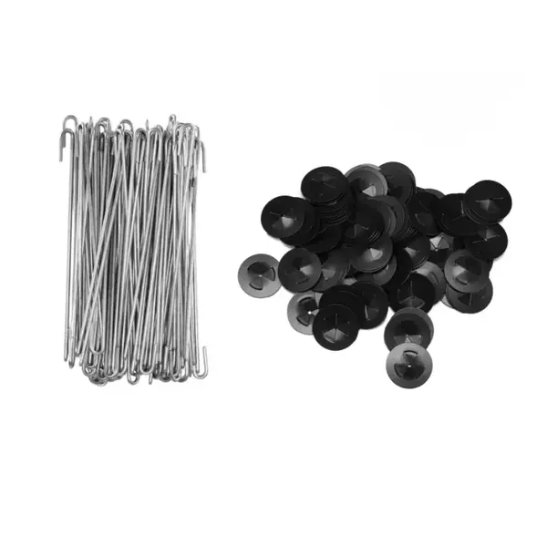 Set 100 de c&acirc;rlige inox prindere plasa de protectie panouri fotovoltaice