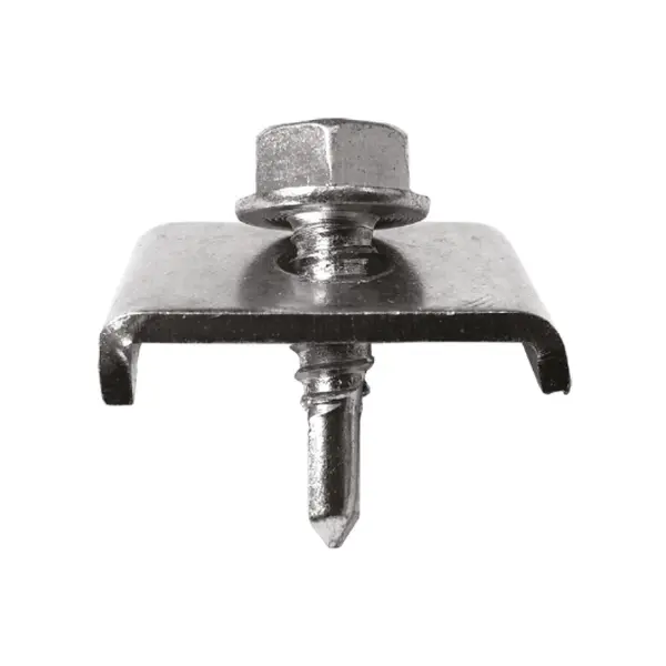 Set 100 x Clema Prindere Gard Bordurat 6.3 x 25 mm, DIN 7504K, Vopsit RAL 6005