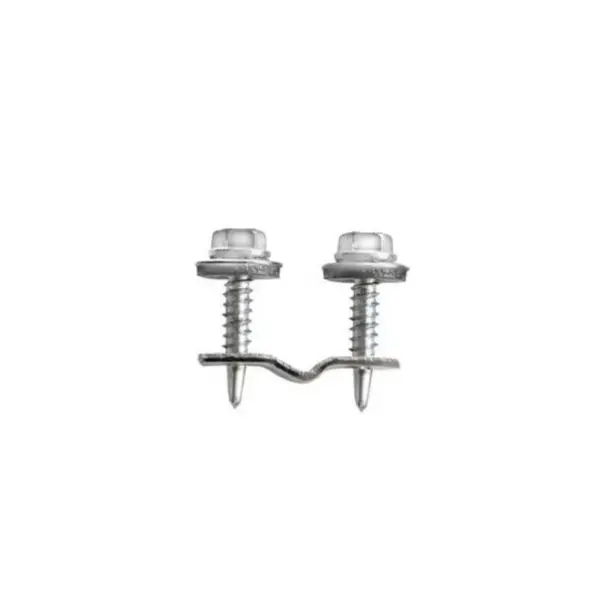 Set 100 x Clema Prindere Panou Policarbonat de Gard 12 x 1.5 mm, DIN 7504K, Vopsit Zincat