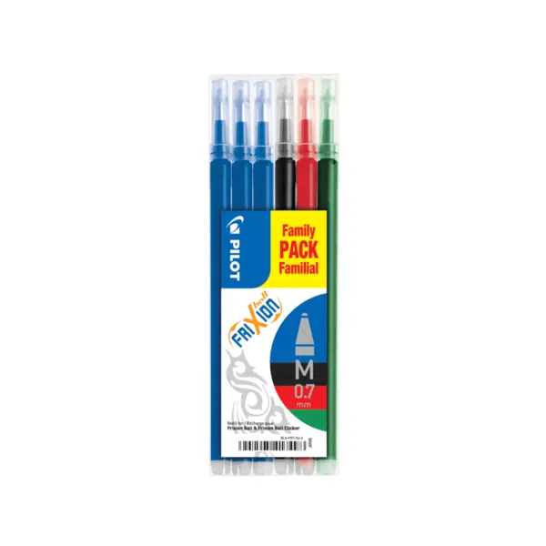 Set 12 buc x 6 rezerve Roller Pilot Frixion Ball 0.7 mm diverse culori Set 12 buc x 6 rezerve Roller Pilot Frixion Ball 0.7 mm diverse culori