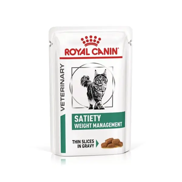 Set 12 buc x 85 gr Hrana dietetica pentru pisici Royal Canin Satiety Weight Management