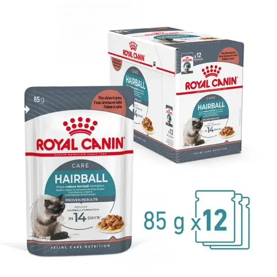 Set 12 buc x 85 gr Hrana umeda pentru pisici Royal Canin Hairball Care