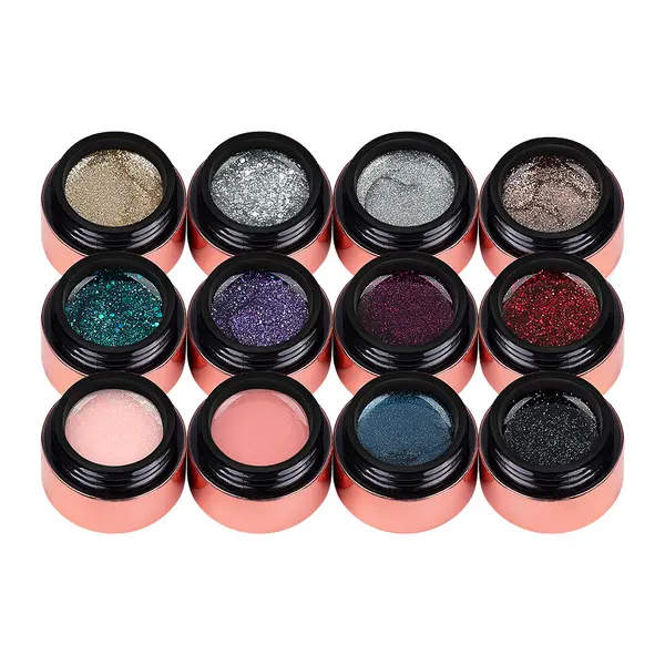 Set 12 Geluri UV Colorate LUXORISE, Glitz & Glam