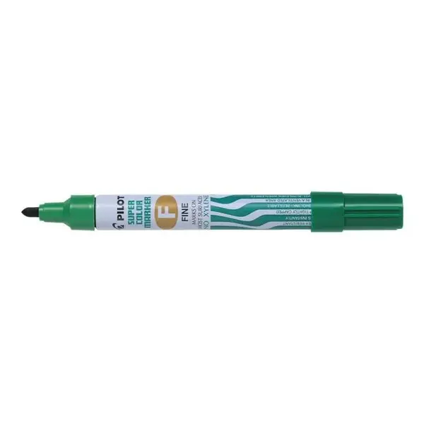 Set 12 markere permanente Pilot diverse culori 1.0 mm varf rotund Set 12 markere permanente Pilot diverse culori 1.0 mm varf rotund verde