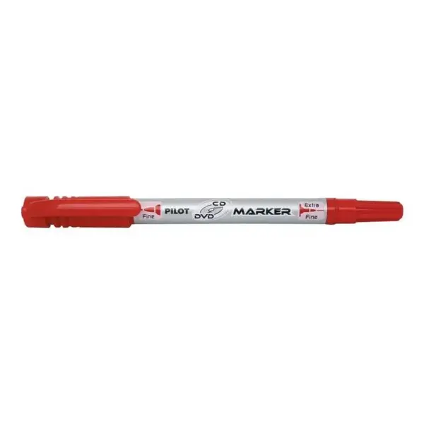 Set 12 markere permanente Pilot Twin diverse culori 0.7 mm varf rotund pentru CD/DVD Set 12 markere permanente Pilot Twin diverse culori 0.7 mm varf rotund pentru CD/DVDrosu