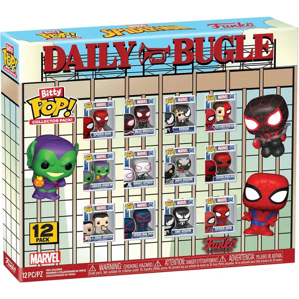 Set 12 Mini Figurine Display Funko Bitty POP! - Spider-Man 2,5 cm