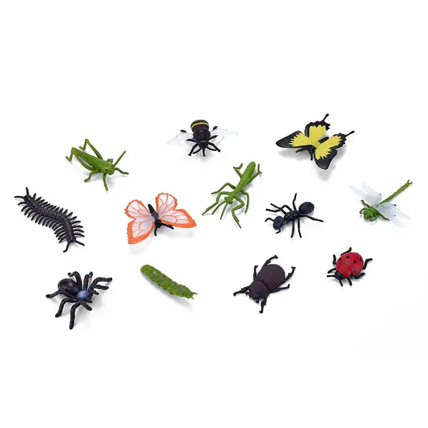 Set 12 mini figurine, Mojo, Insecte si Paianjeni