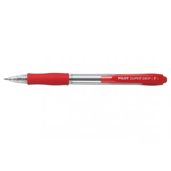 Set 12 pixuri cu bila Pilot Super Grip diverse culori 0.7 mm cu click Set 12 pixuri cu bila Pilot Super Grip diverse culori 0.7 mm cu click rosu