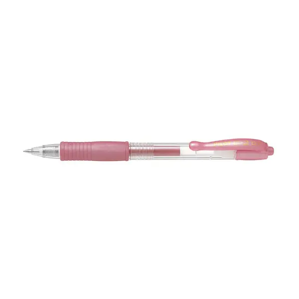 Set 12 rollere cu gel Pilot G-2 culori metalice 0.7 mm cu click Set 12 rollere cu gel Pilot G-2 culori metalice 0.7 mm cu click roz