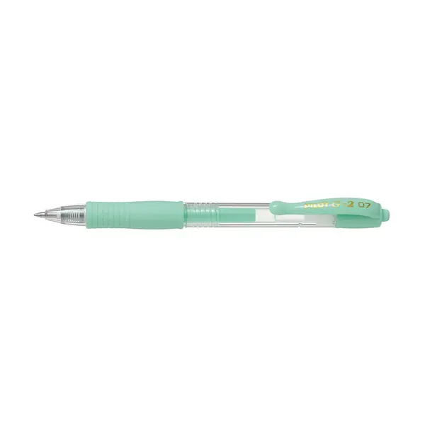 Set 12 rollere cu gel Pilot Pastel G-2 diverse culori 0.7 mm cu click Set 12 rollere cu gel Pilot Pastel G-2 diverse culori 0.7 mm cu click verde deschis