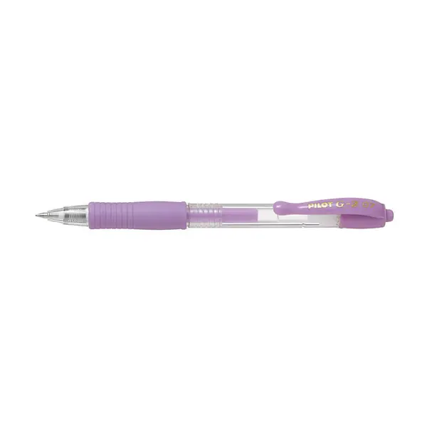 Set 12 rollere cu gel Pilot Pastel G-2 diverse culori 0.7 mm cu click Set 12 rollere cu gel Pilot Pastel G-2 diverse culori 0.7 mm cu click violet
