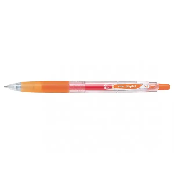 Set 12 rollere cu gel Pilot Pop'lol 0.7 mm cu click Set 12 rollere cu gel Pilot Pop'lol 0.7 mm cu click portocaliu