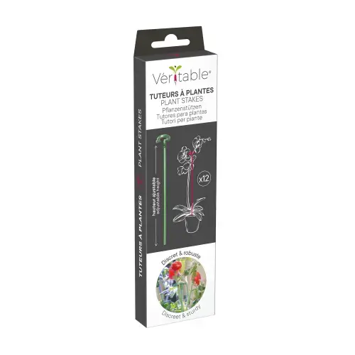 Set 12 tije suport pentru plante Veritable, fibra de sticla