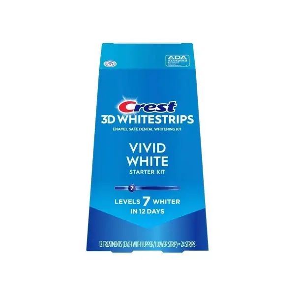 Set 12x Benzi Albirea Dintilor, Crest, 3D White, Classic Vivid, 8% Concentratie, Tratament 12 Zile, 30 min, Nivel Albire 7