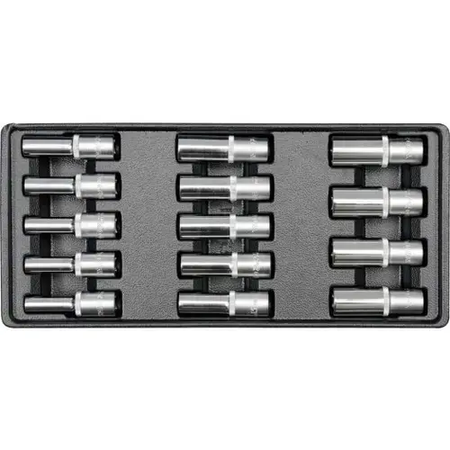 Set 14 chei tubulare Yato 8-21 mm, prindere patrat 1/2 inch