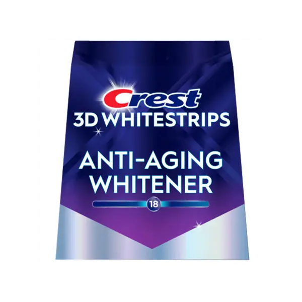 Set 14x Benzi Albirea Dintilor, Crest, 3D White, Anti-Aging Whitener, 10% Concentratie, Tratament 14 zile, 45 min, Nivel Albire
