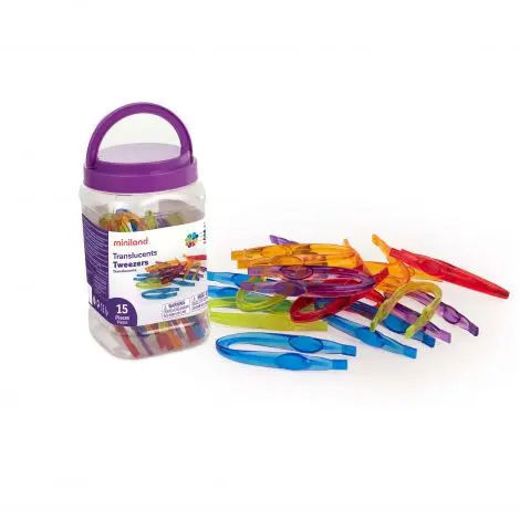 Set 15 pensete translucide pentru dezvoltarea motricitatii