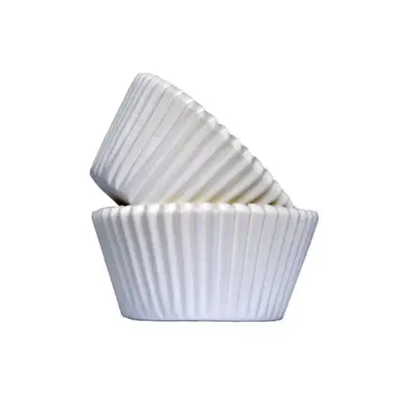Set 150 forme praline hartie, unica folosinta, alb,6x2 cm