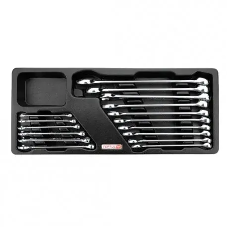 Set 16 chei combinate fixe inelare, Toptul
