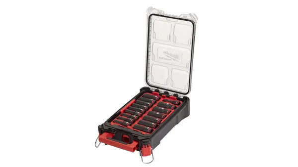 Set 16 chei tubulare Milwaukee, 1/2 inch, aliaj crom-molibden, organizator compact, 4932480943