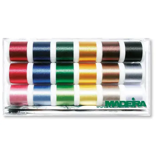 Set 18 papiote ata de brodat Rayon No.40 Madeira 8040