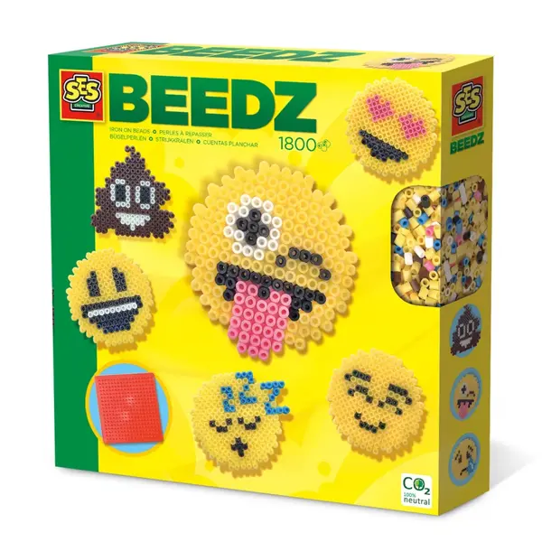 Set 1800 Margele de calcat cu accesorii incluse,tematica Emoticoane,+5 ani