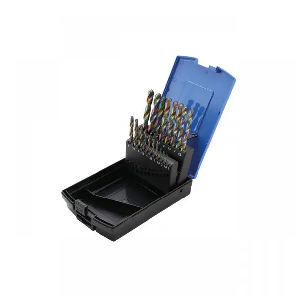 Set 19 burghie pentru metal, HSS, 1-10 mm, pas 0,5mm, BGS