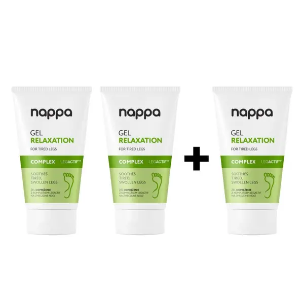 Set 2+1 gratis - Gel relaxant pt picioarele obosite cu complex LEGACTIF - 150 ml