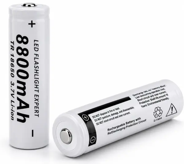 Set 2 Acumulatori ALBI Li-Ion Tip 18650 8800 mAh 3.7V terminal cu varf