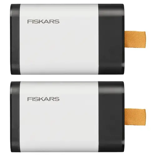 Set 2 acumulatori Fiskars 12V - 4.0 Ah, set 2 bucati, port incarcare USB-C, mod utilizare Powerbank, compatibilitate cu uneltele electrice pe acumulator 12 V Fiskars