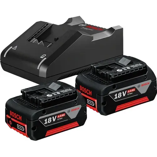 Set 2 acumulatori si incarcator Bosch Professional 1600A019S0, 18 V, 4 Ah, Li-Ion
