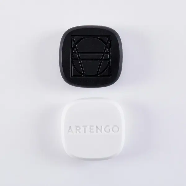 Set 2 Antivibratoare Tenis SQUARE Negru-Alb