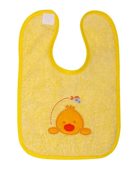 Set 2 Bavete din bumbac cu inchidere tip Velcro Yellow