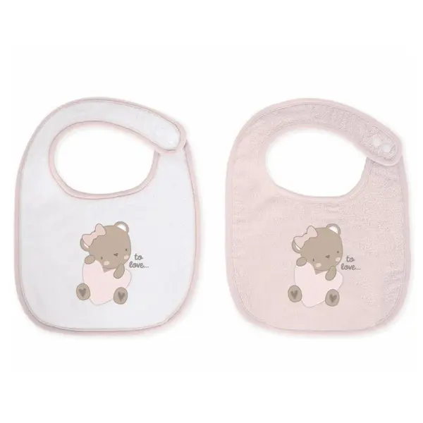 Set 2 bavete Kikka Boo Dreamy Flight Pink