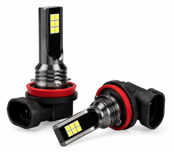 Set 2 becuri auto H11/H8 12 LED putere 80W temperatura 6000K