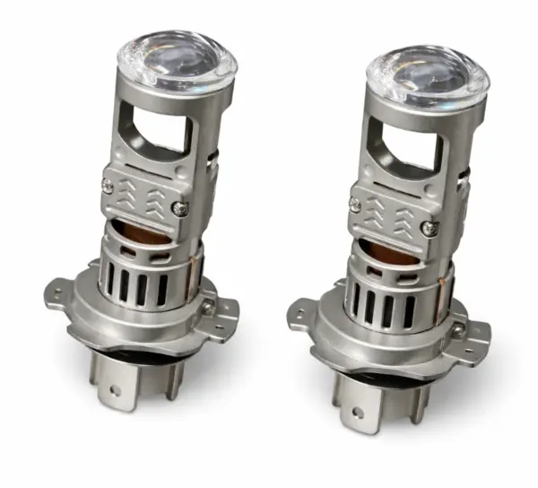 Set 2 becuri auto H7 putere 200W cu lupa de 23000LM Alb Rece 6500K
